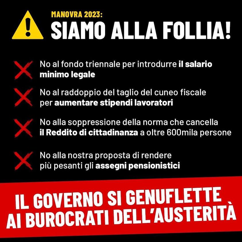 Bevilacqua (M5S): "Manovra Governo Meloni è Un Disastro! Mettono Mani ...